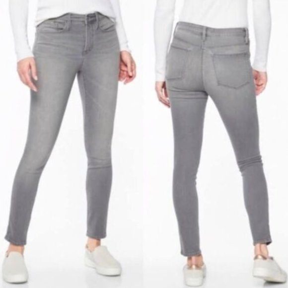Athleta Denim - Athleta Sculptek Women's Gray Quartz Skinny Jeans 2 Stretch Shaping High Rise